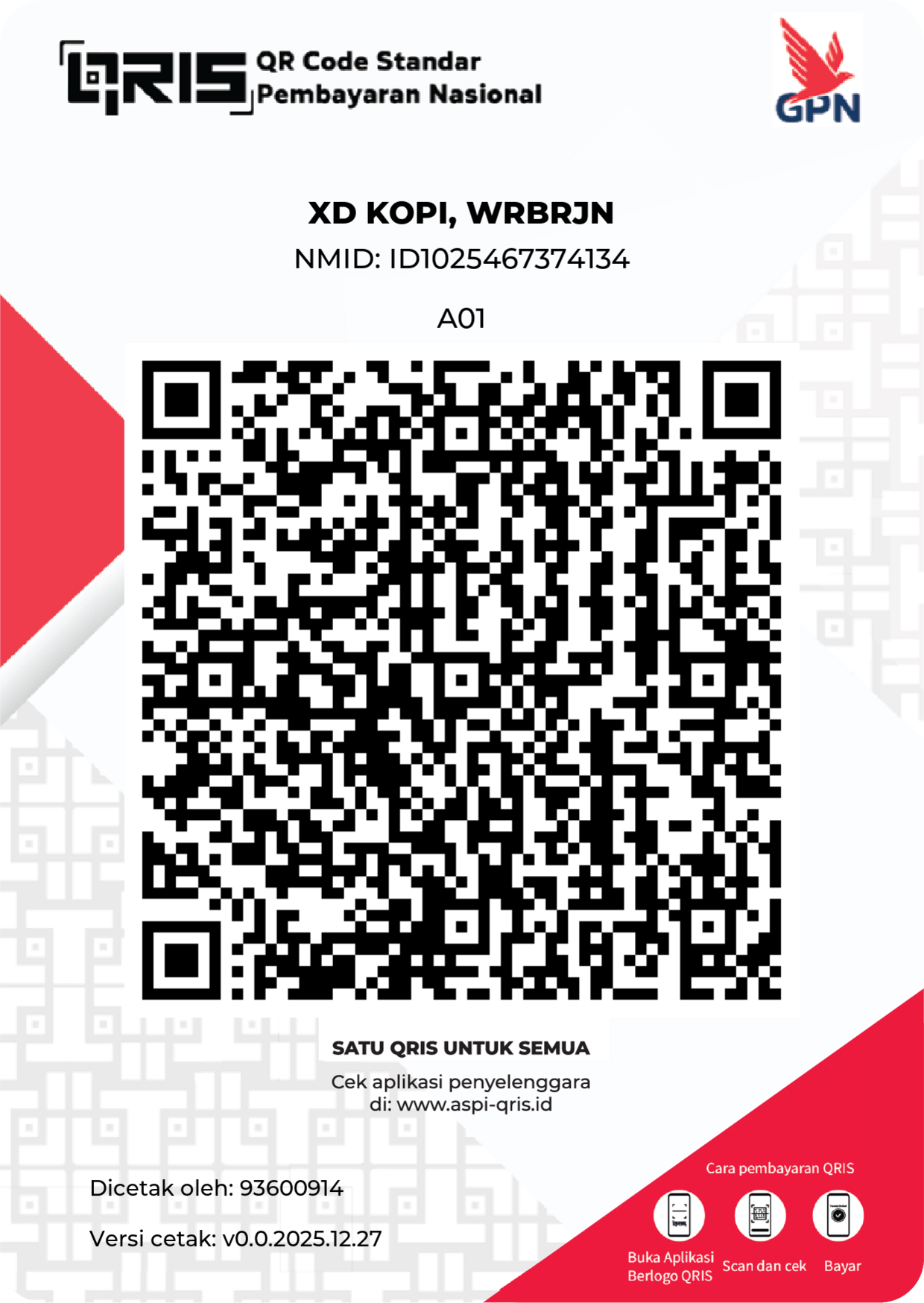 QR Code XD Kopi